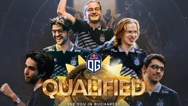 De selectie for OG er det første, der har et teamlogo og et ord "Kvalificeret" i vetgedrukte gyldne bogstaver
