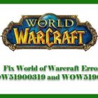 Ret World of Warcraft -fejl WOW51900319 og WOW51900123