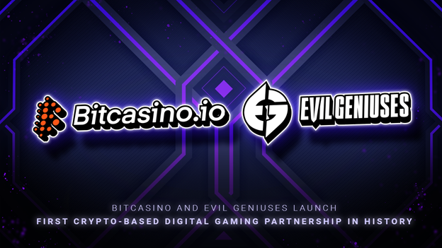 Bitcasino og onde genier lancerer det første kryptobaserede digitale spilpartnerskab i eSports historie