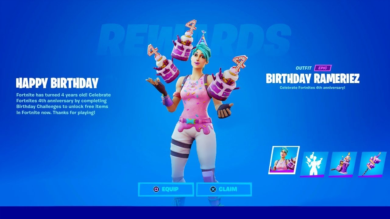 Fortnite fejrer fjerde års jubilæum med eksklusiv begivenhed