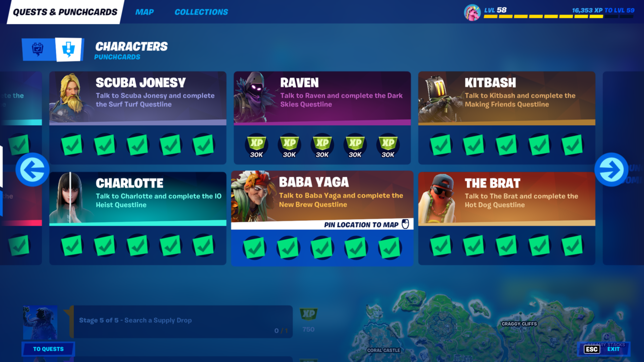 Fortnite: Alien Crash Site Location, hvor man starter fra en korruptionsventil, mere (Raven And Nitehare Quests)