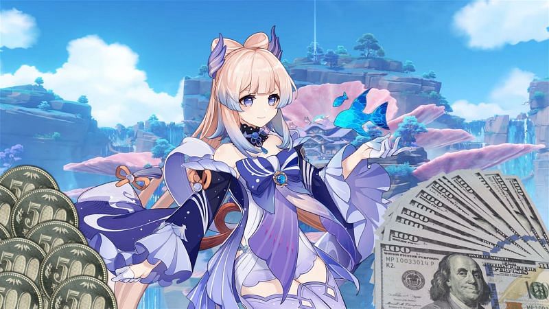 Kokomi has made miHoYo more money than western players might think in Japan (Image via Sportskeeda)