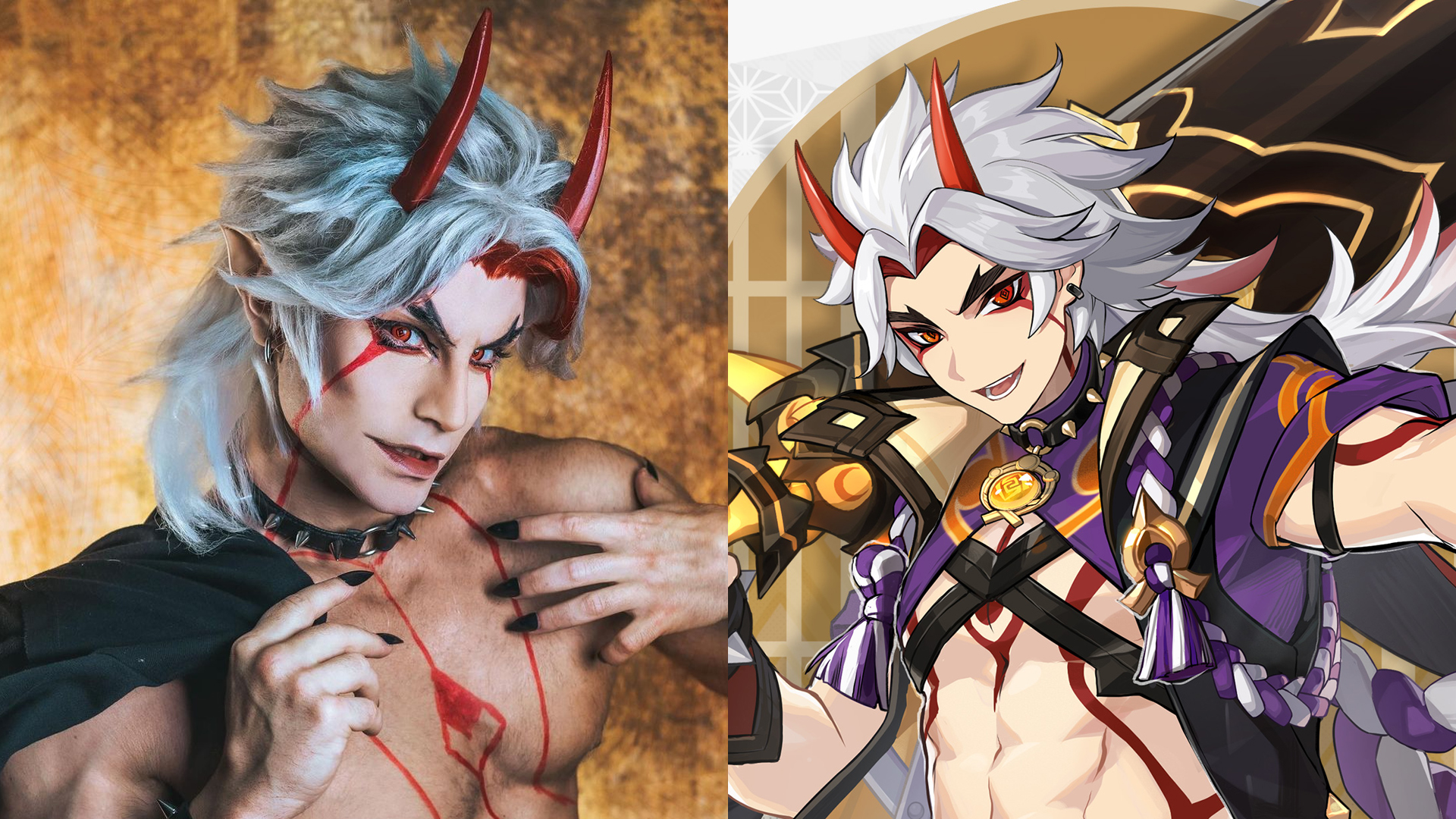 Dette Genshin Impact Arataki Itto cosplay vil gøre dig tørstig
