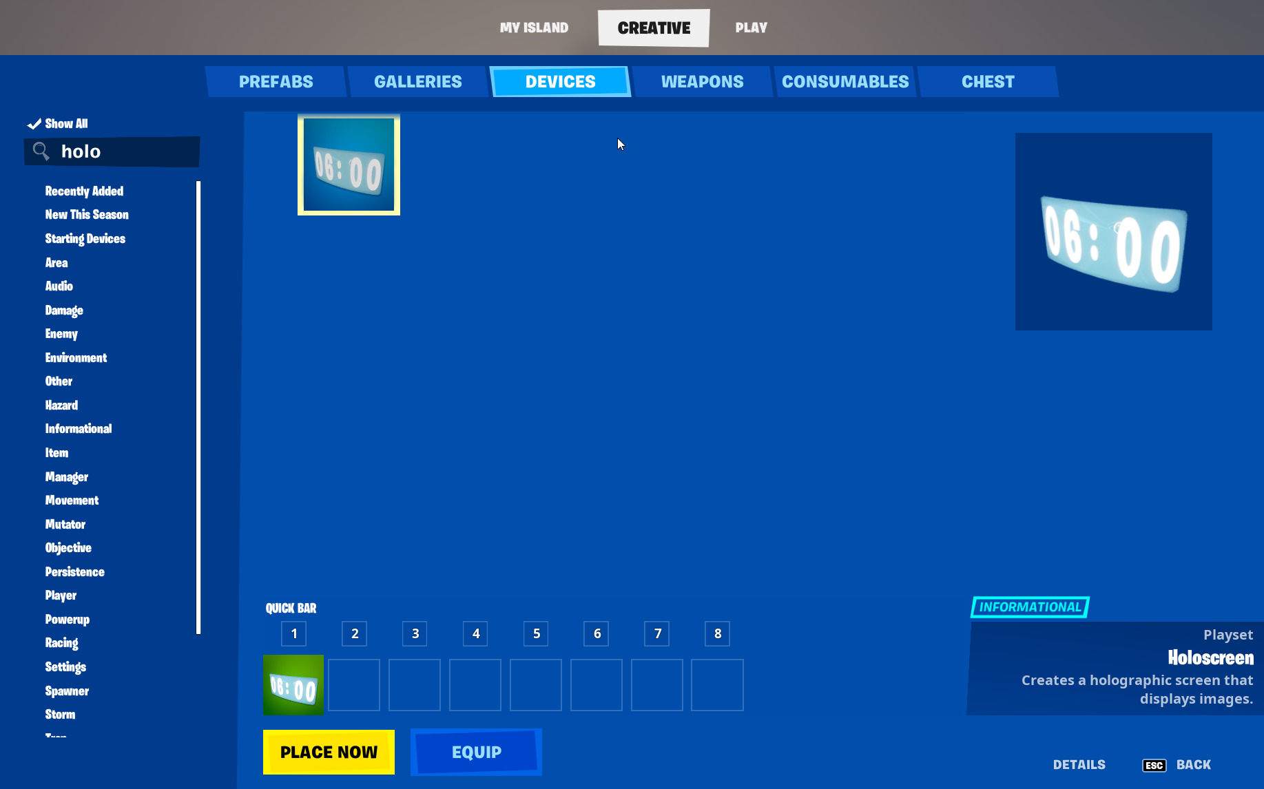 at finde holoscreen i beholdningen