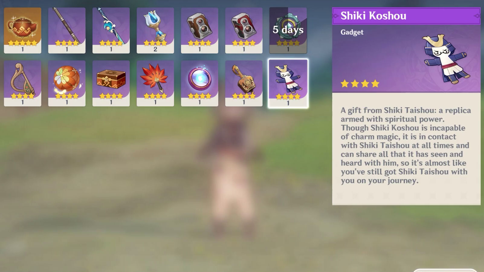Shiki Taishou Pet Genshin Impact