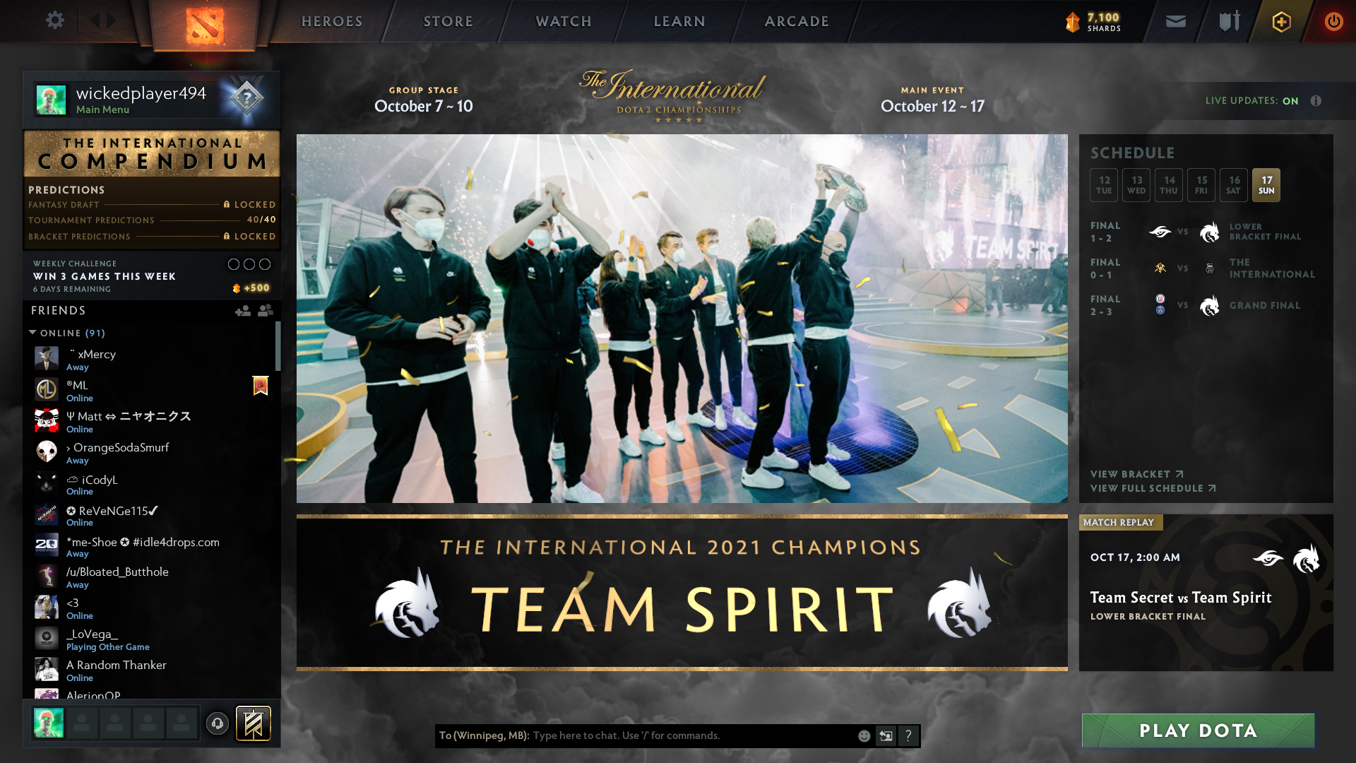 Dota 2 -opdatering til 18/10/21: DotA2