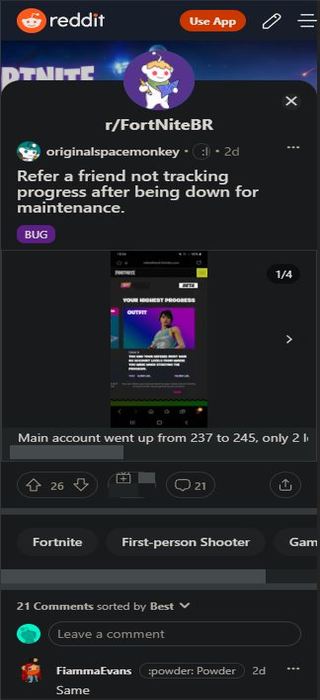 Fortnite-unable-to-track-progress-problem