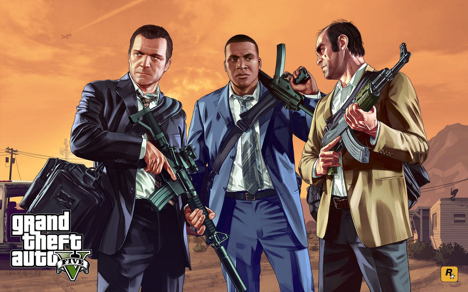 Der er masser at lave i GTA 5, især da man har op til tre hovedpersoner at styre (Billede via Rockstar Games)