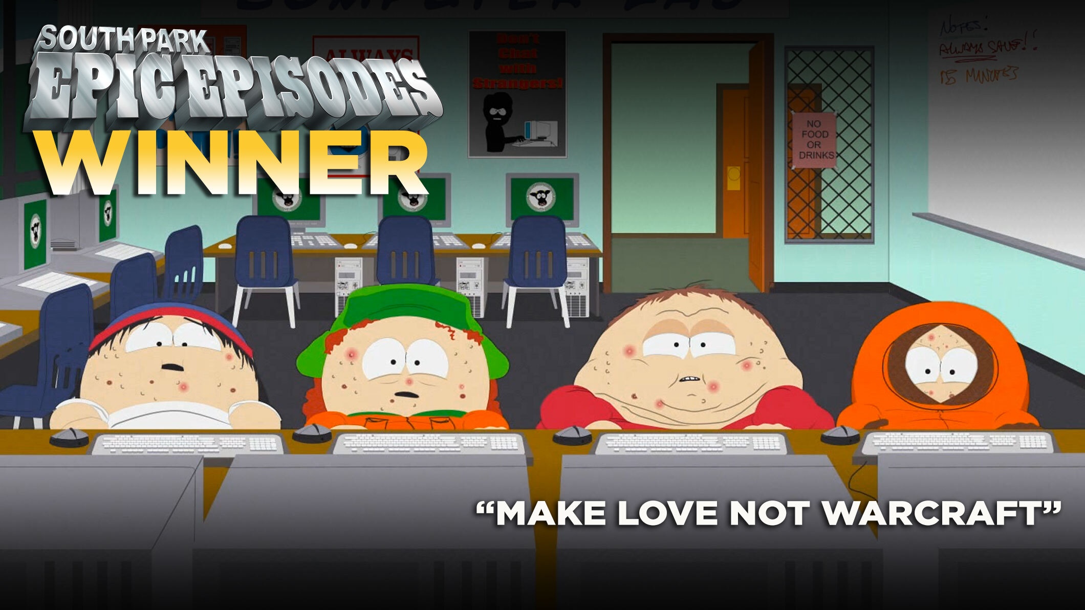 "Make Love, Not Warcraft" vinder South Parks episke episoder Showdown