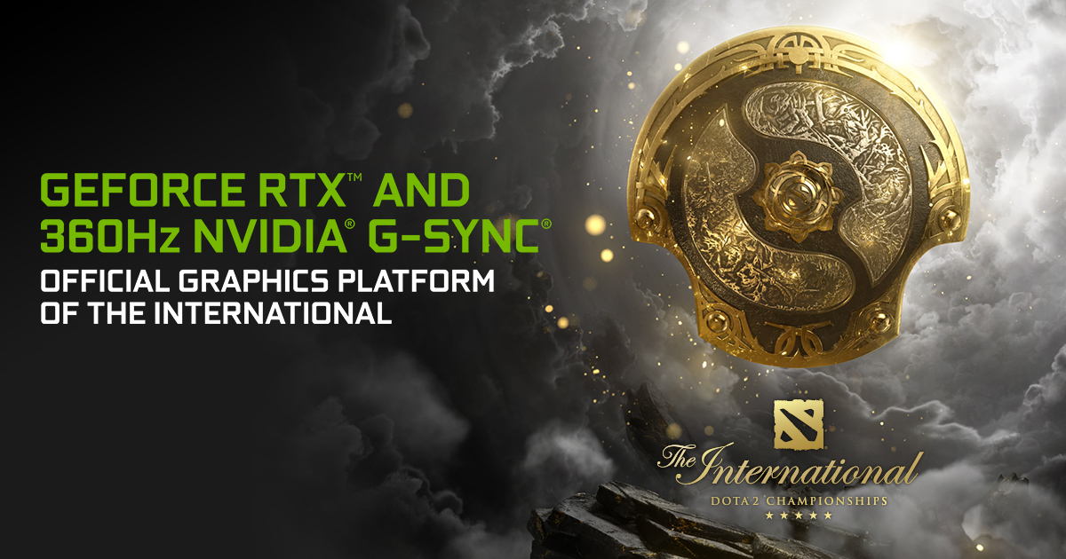 Vind DOTA 2 esports på GeForce RTX -grafikkort