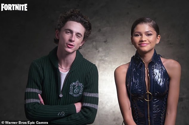 Fortnite-samarbejde: Zendaya og Timothée Chalamet faldt ind på Fortnite i tirsdags, da deres karakterer fra den længe ventede sci-fi-film Dune