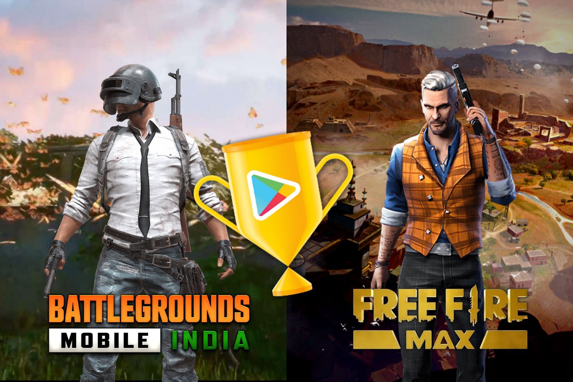 BGMI and Free Fire Max is nominated for the Users' Choice Game Awards 2021. (Image via Sportskeeda)