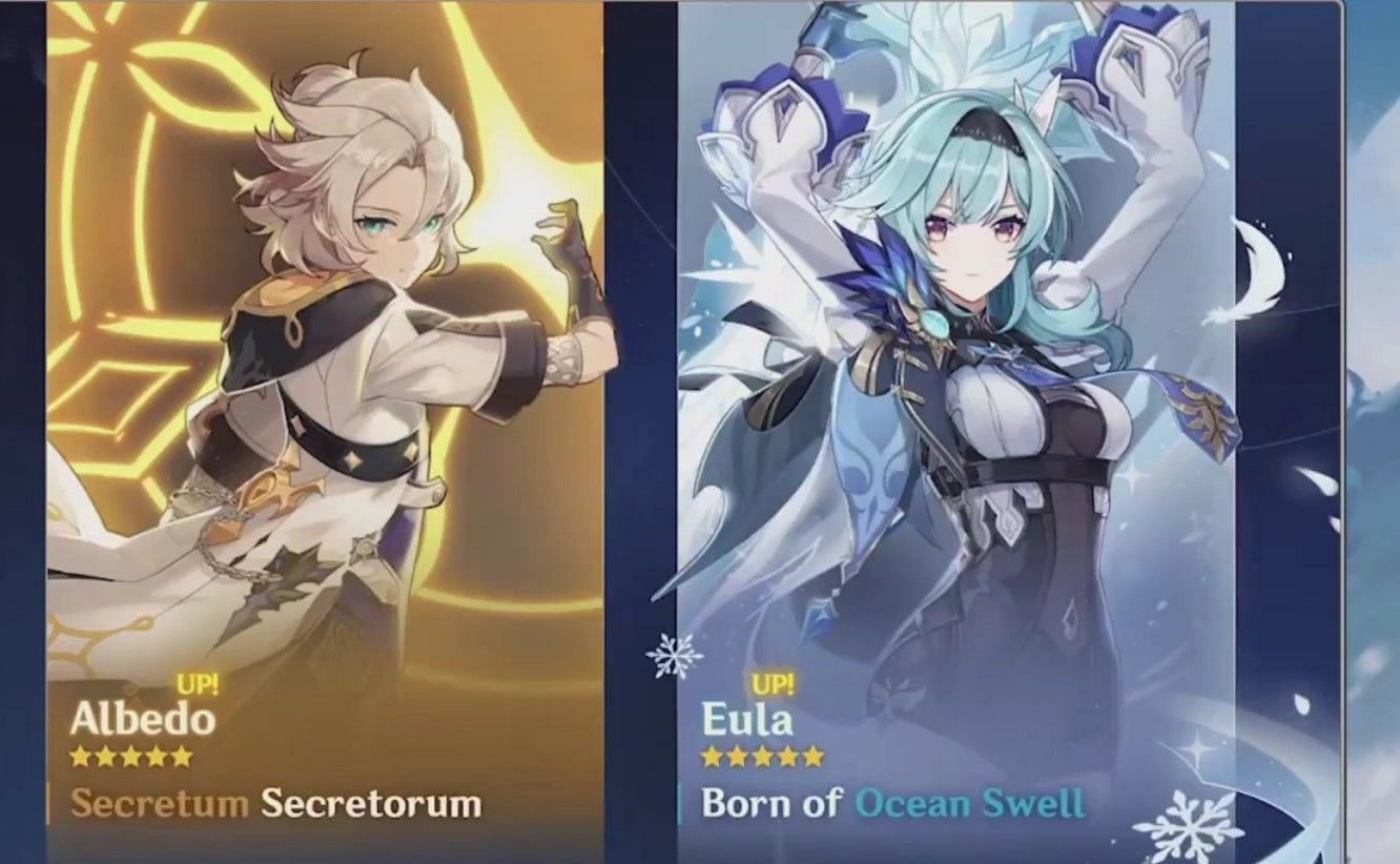 Albedo and Eula re-run banners will arrive in Genshin Impact 2.3 update (Image via miHoYo)
