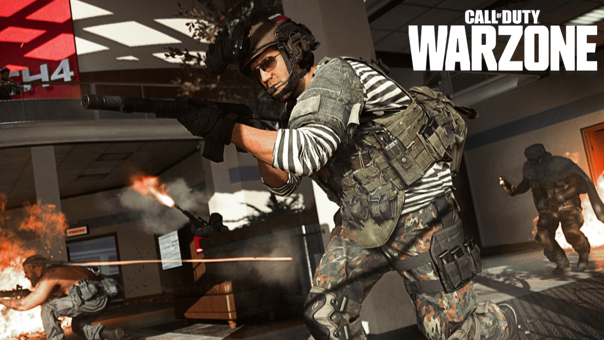 Warzone character running with AS VAL