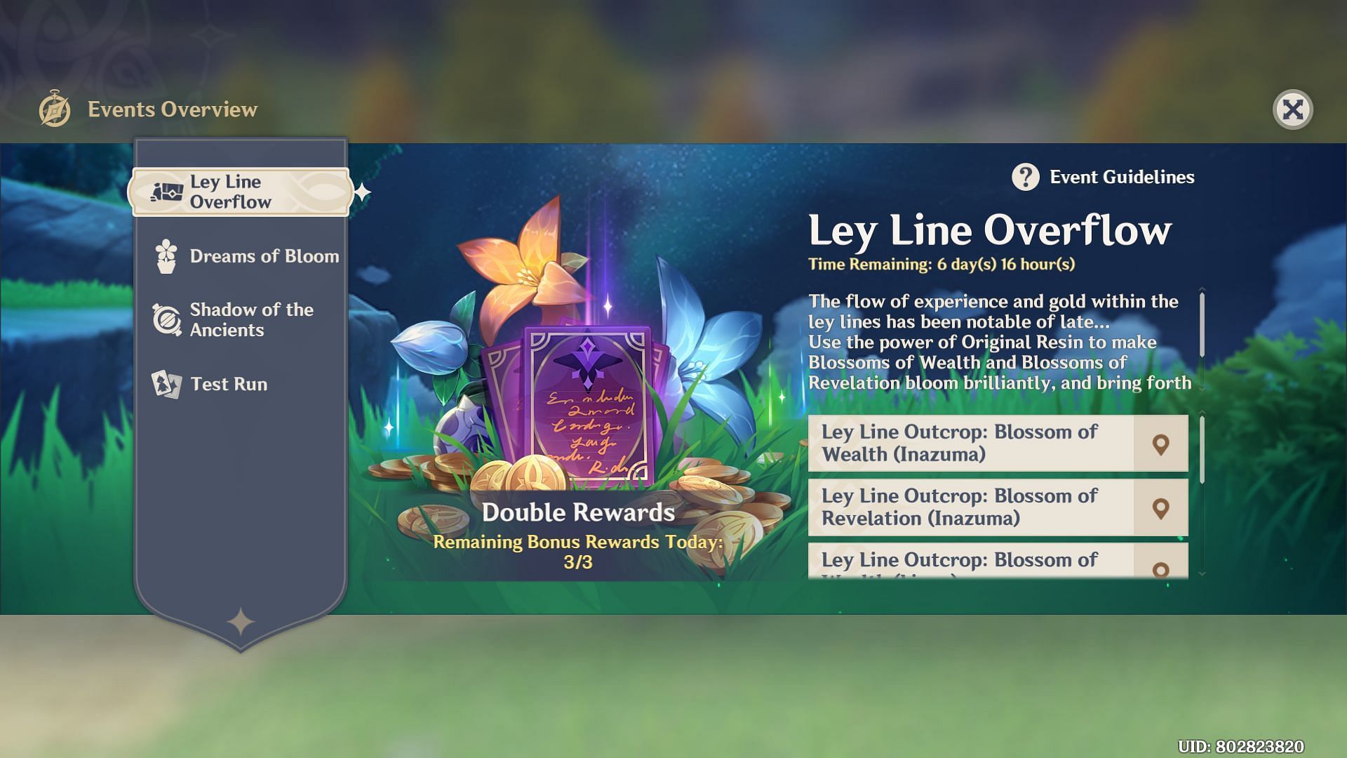Genshin Impact Ley Line Overflow (Image via miHoYo)