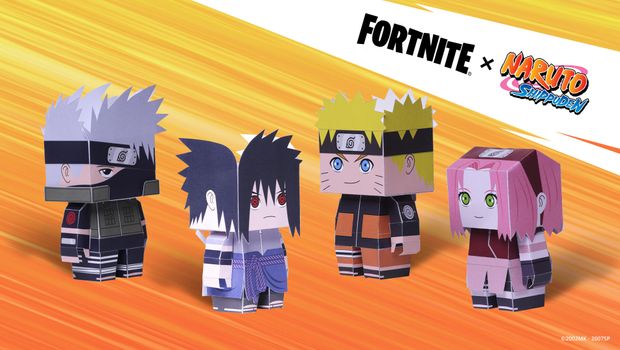 Fortnite x Naruto - Team 7 Papercraft