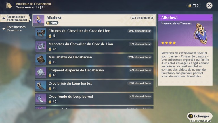 Genshin Impact, événement "Ombres au coeur du snestorm" : le guide complet (Jour 1)