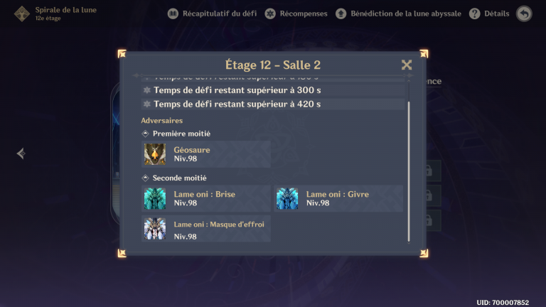 Genshin Impact : Abysses du mois de décembre 2021, notre guide