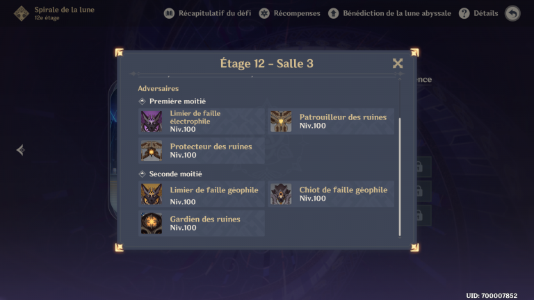 Genshin Impact : Abysses du mois de décembre 2021, notre guide