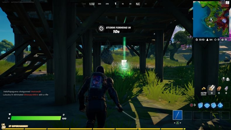 Fortnite Ghoulish Green Paint Bottle Placering