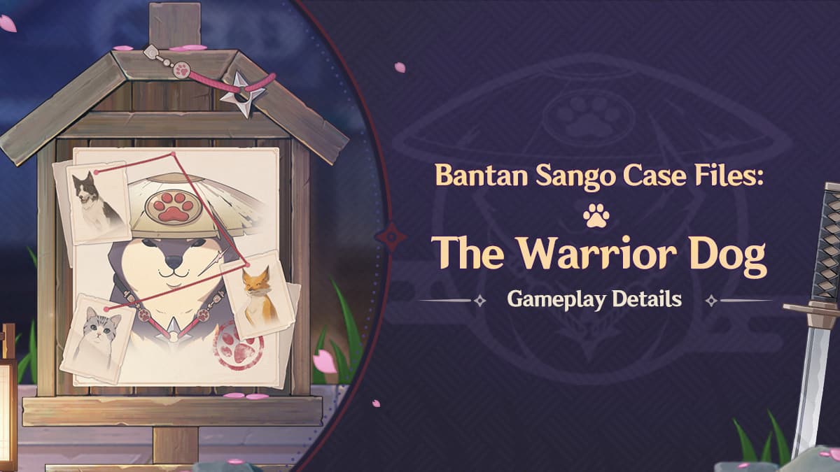 Genshin Impact afslører "Bantan Sango Case Files: The Warrior Dog" gameplaydetaljer