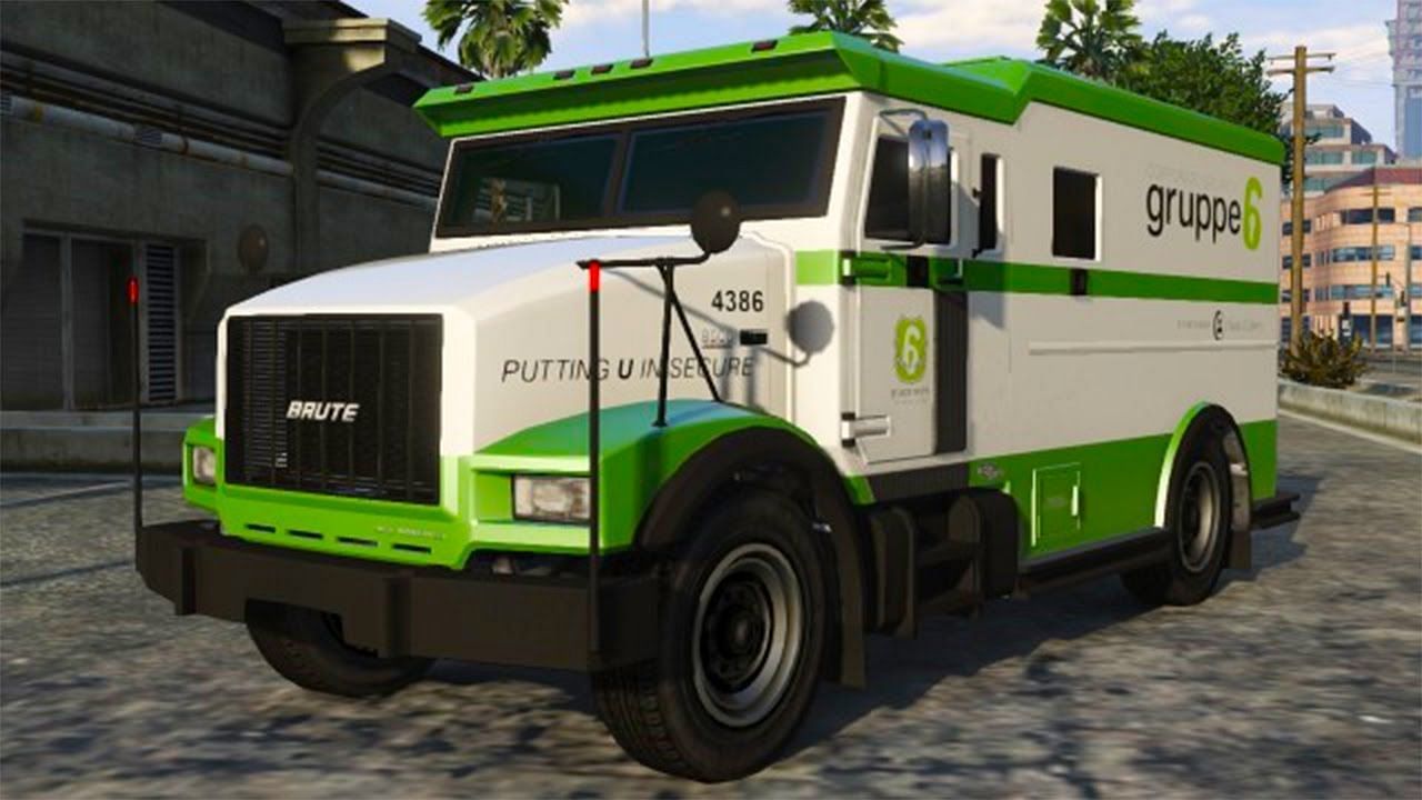 GTA 5 money trucks just got a little bit more interesting (Image via YouTube/DomisLive)