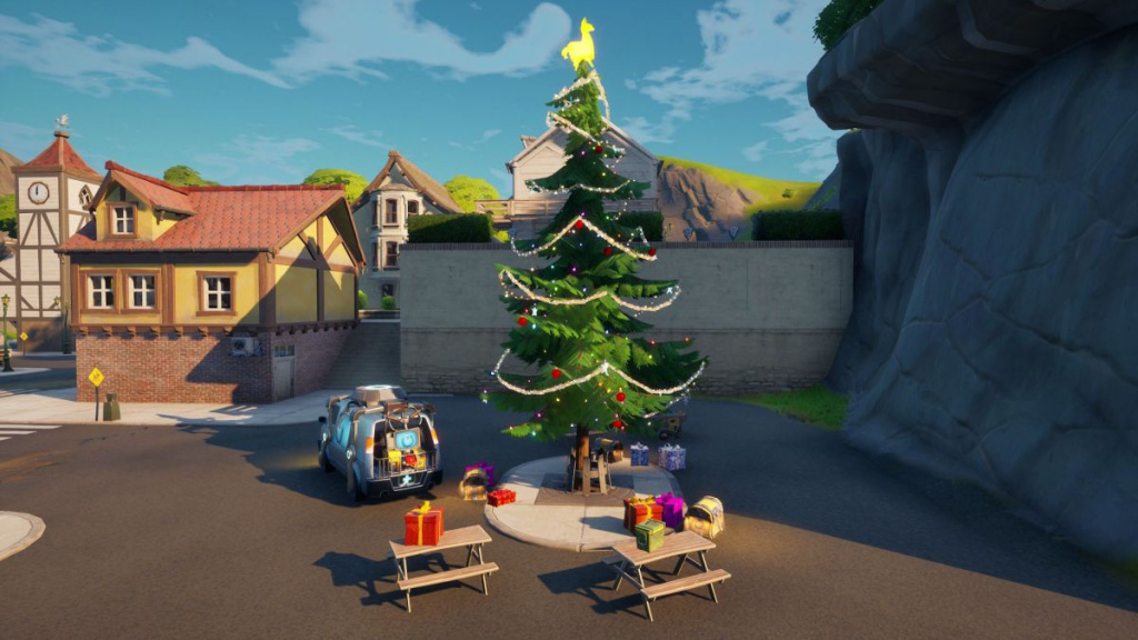 Fortnite Holiday Tree og skattekiste Kapitel 3