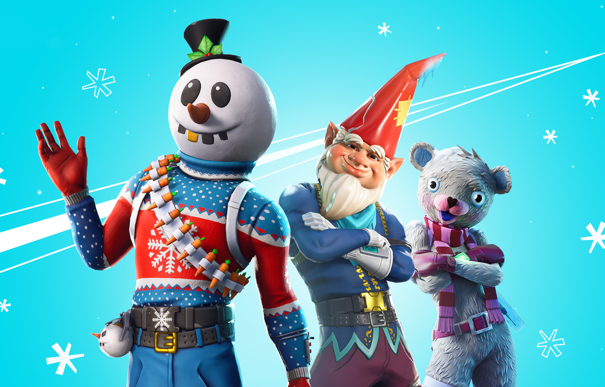 'Fortnite' bliver festlig med tre nye vinterskind