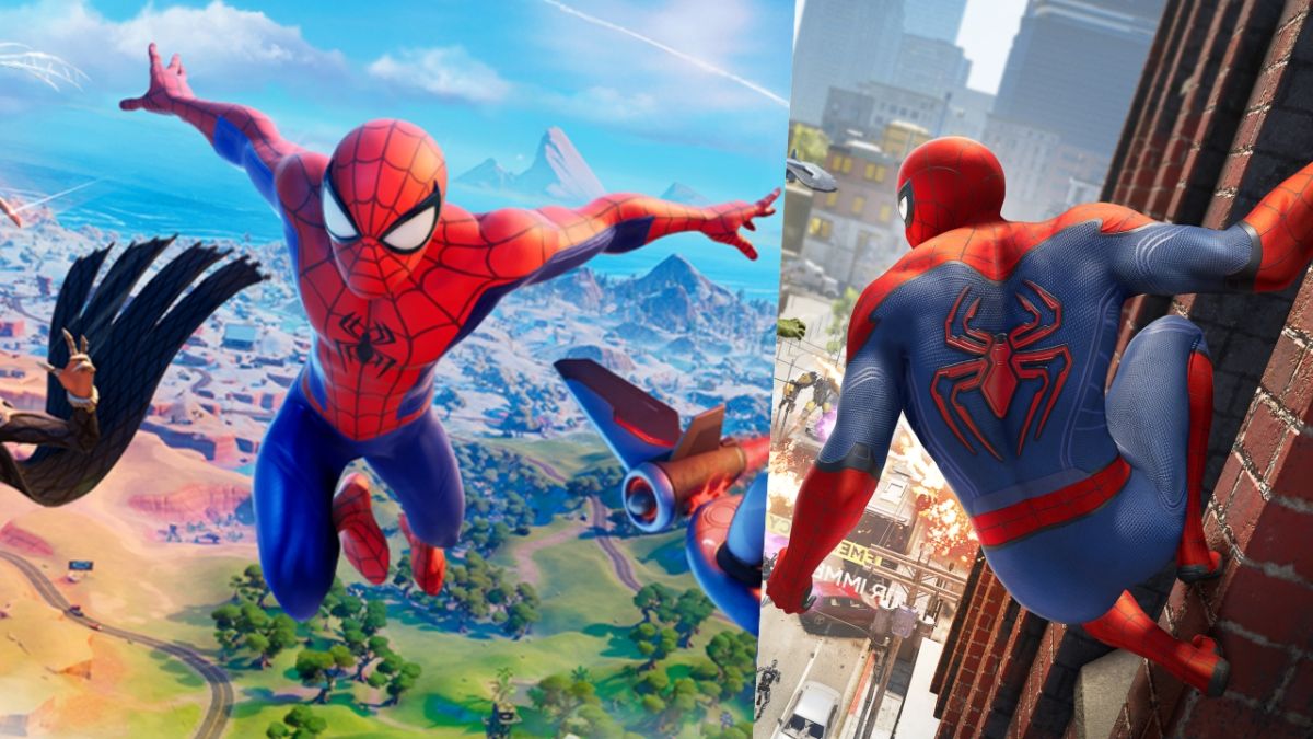 Fortnites Spider-Man laver allerede loops omkring Spider-Man fra Marvel's Avengers