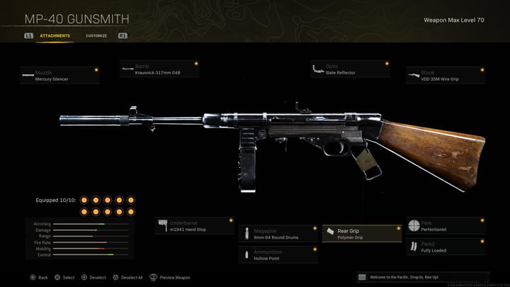 MP40 i Call of Duty: Warzone.