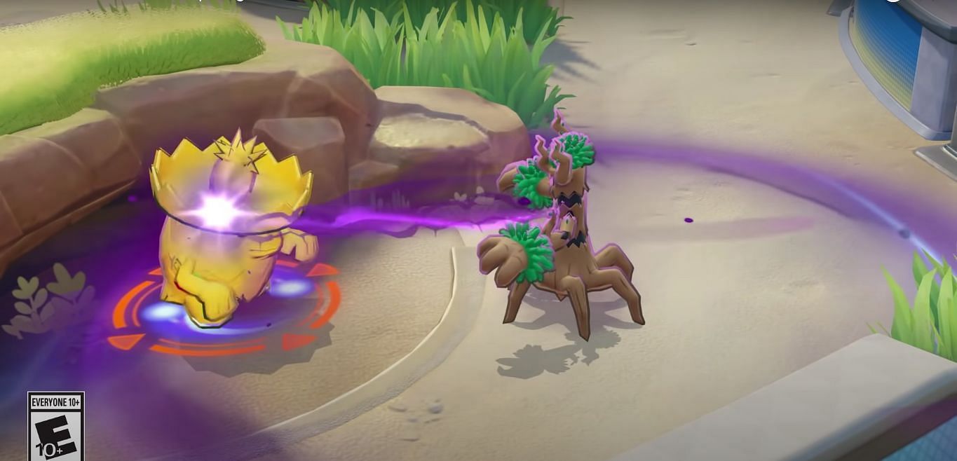 Trevenant uses Curse on a Ludicolo (Image via TiMi Studios)