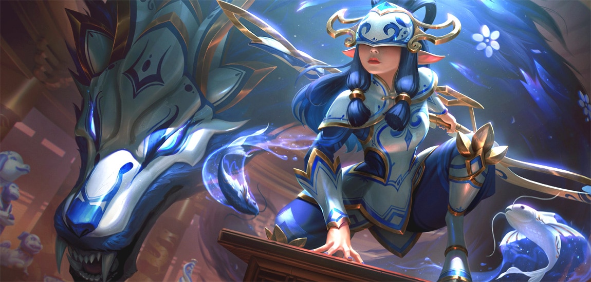 porcelain kindred lol skin