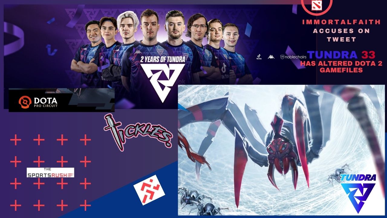 Dota 2 gamefile alteration accusesd by ImmortalFaith on Tundra 33