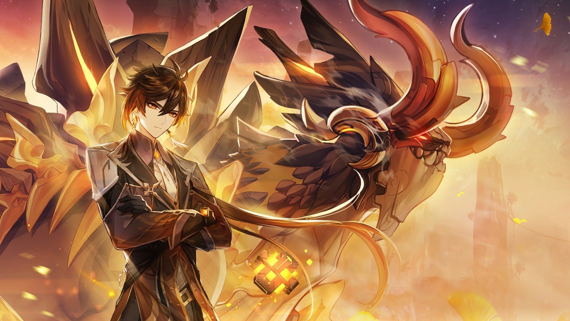 Genshin Impact Ganyu Zhongli Banner Genudgivelsestid, 4-stjernede tegn
