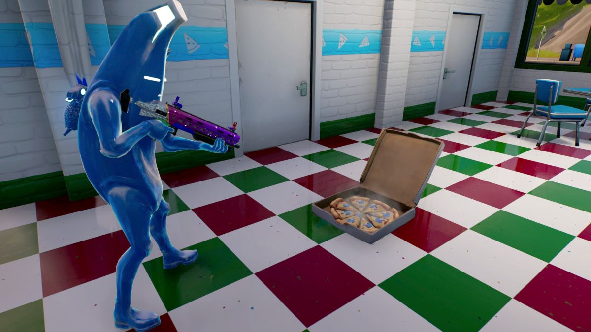 Hvor finder man en Fortnite Pizza Party for at tage pizzaskiver