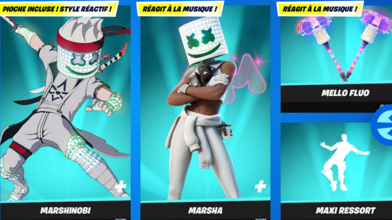 Fortnite, boutique du jour den 2. februar 2022: Le retour de Marshmello!