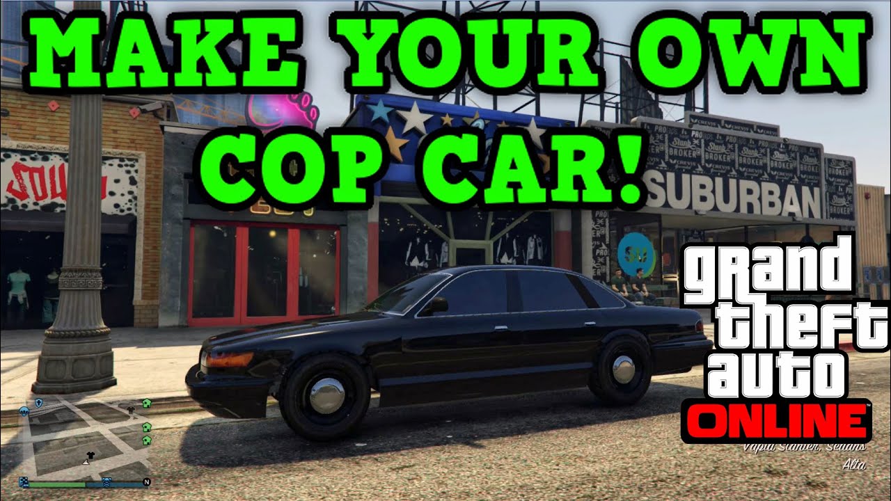 Gta 5 Online SÅDAN LAGER DU DIN EGEN COP-BIL!!  (LADE SOM OM
