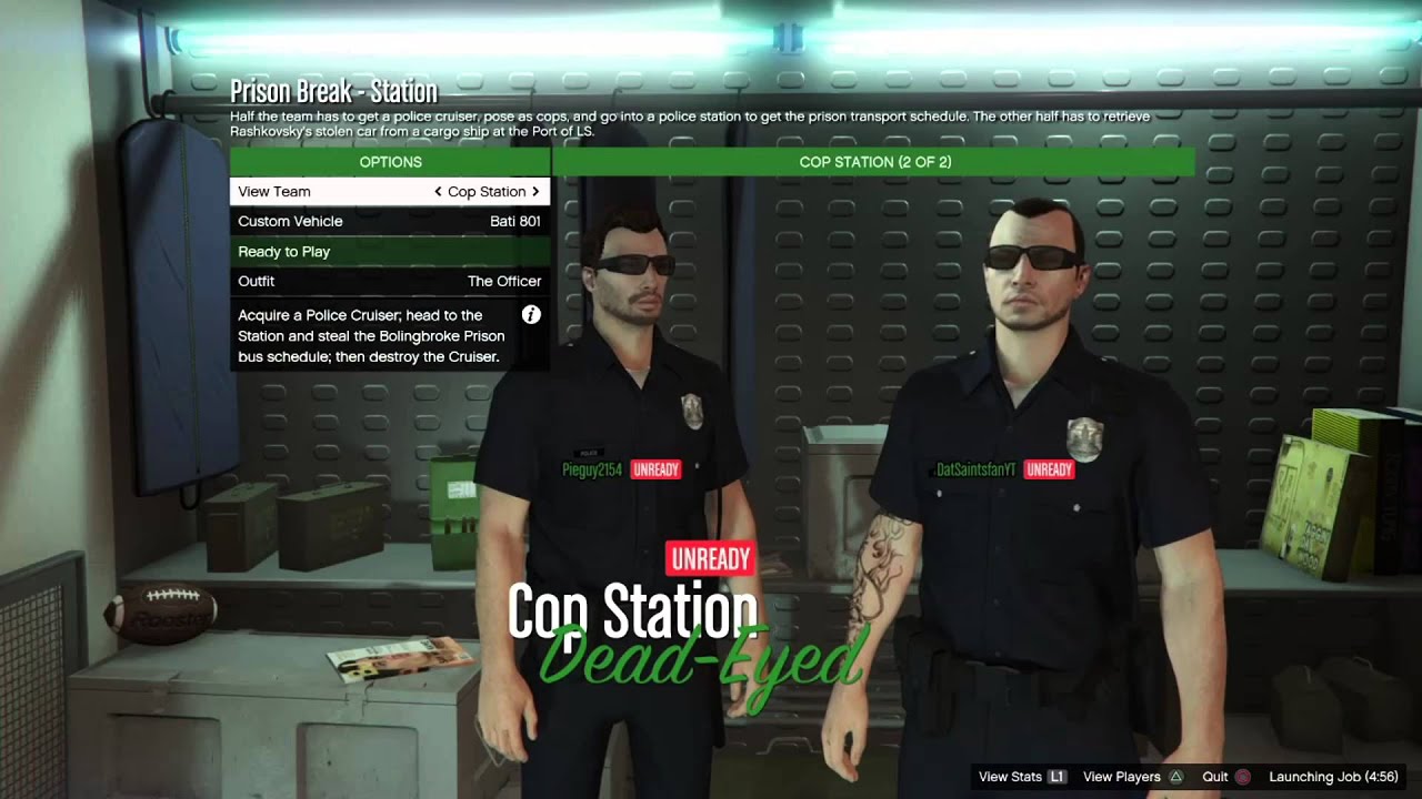 GTA 5 Heist Online BÆR POLITIDISK UNIFORM PÅ FRI ROAM