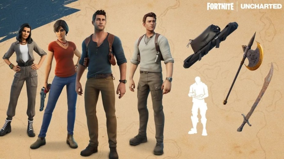 Fortnite: les skins Uncharted dans la boutique du 18. februar 2022
