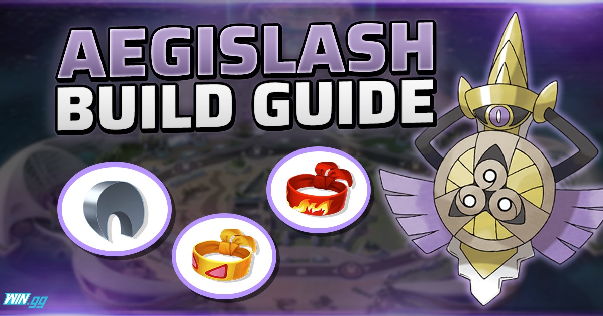 The best move, item builds for Aegislash in Pokemon Unite