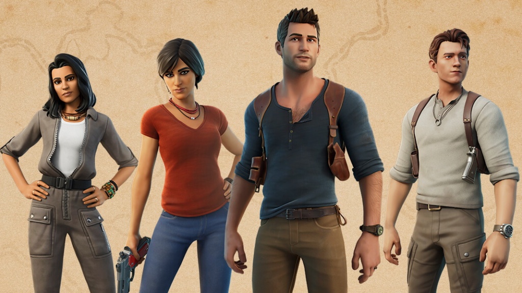 Fortnites Uncharted Skins er tilgængelige nu