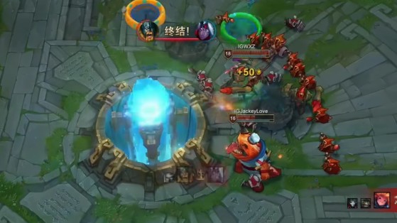 WXZ a eu l'honneur de porter le dernier coup au Nexus rival - League of Legends