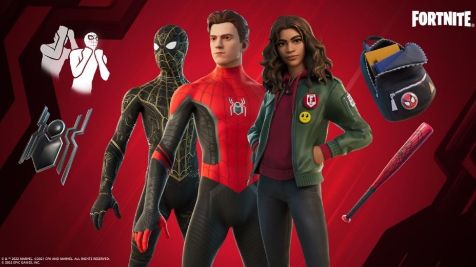 Fortnite : les skins Spider man "No way home" i butikken den 6. marts 2022