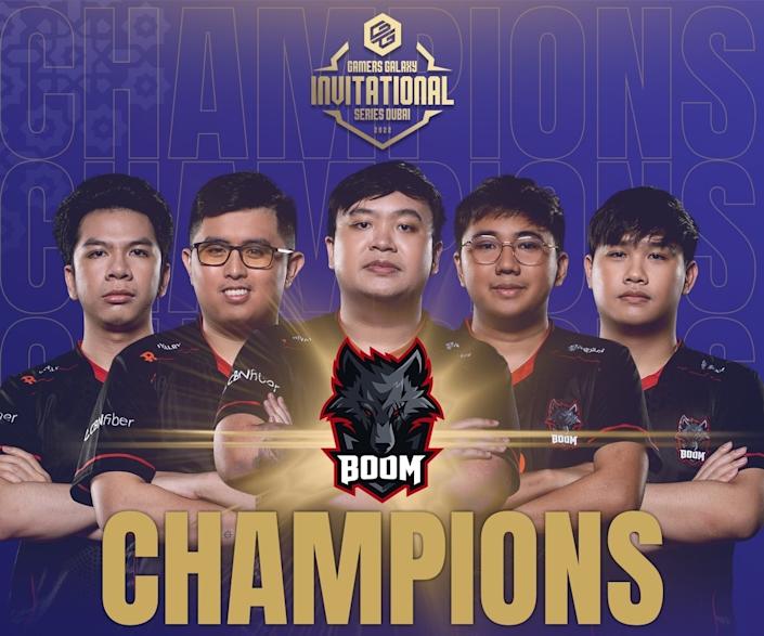 BOOM Esports (fra venstre mod højre): Saieful 