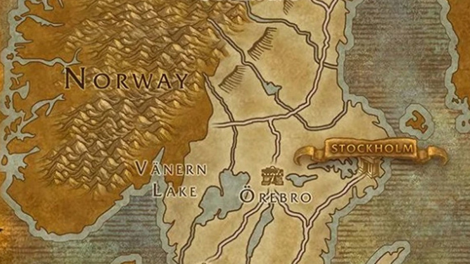 WoW : Les pays européens cartographiés "façon WoW" par un fan!