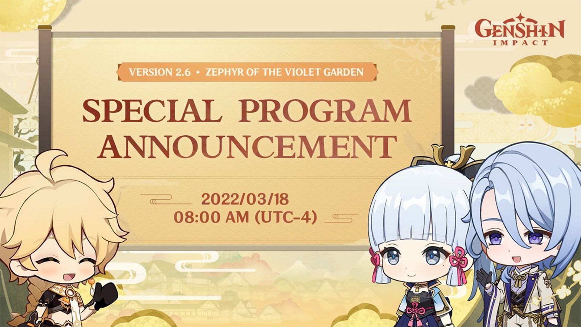 The 2.6 livestream cover photo (Image via HoYoverse)