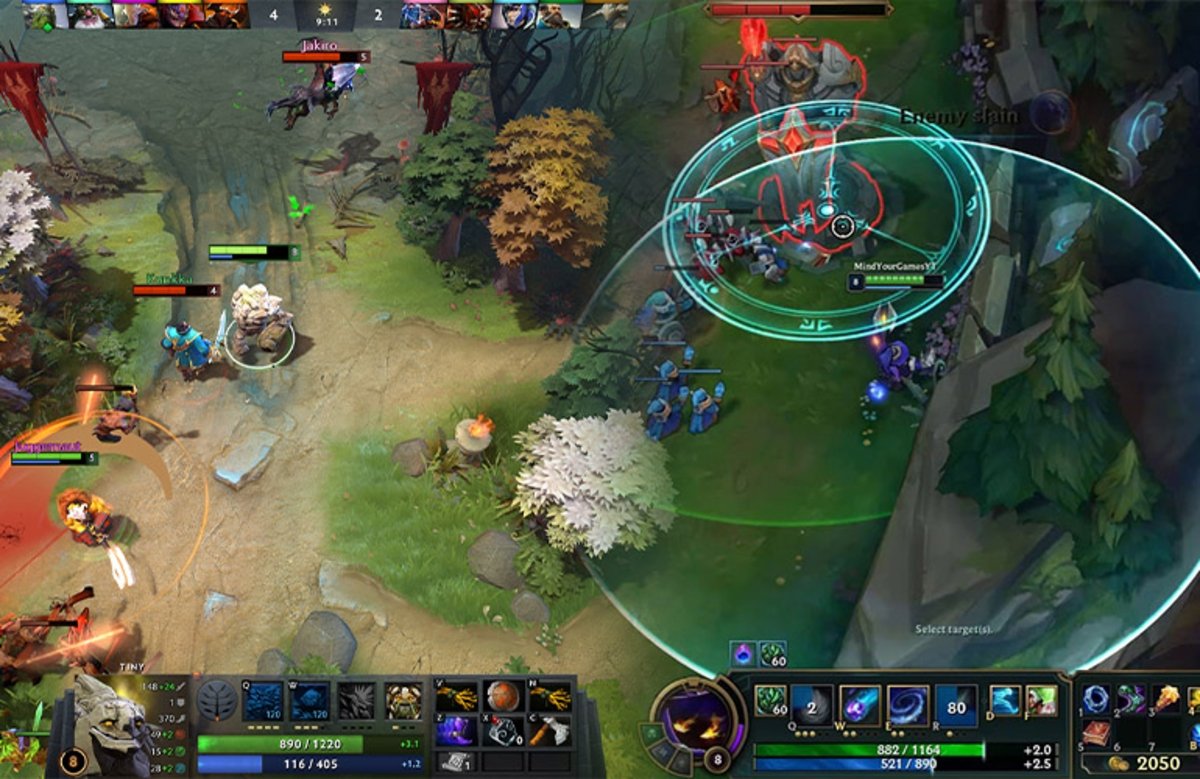 League of Legends vs. DOTA2: gameplay, grafik og tekniske aspekter 