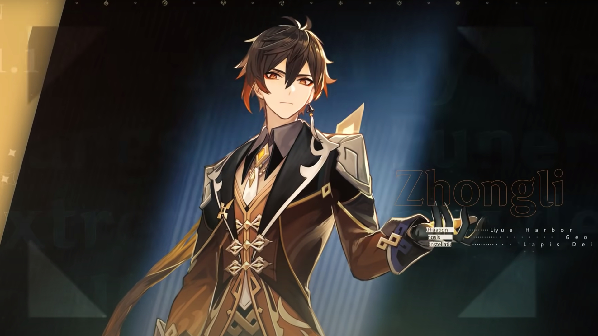 En af Genshin Impact Archons, Zhongli