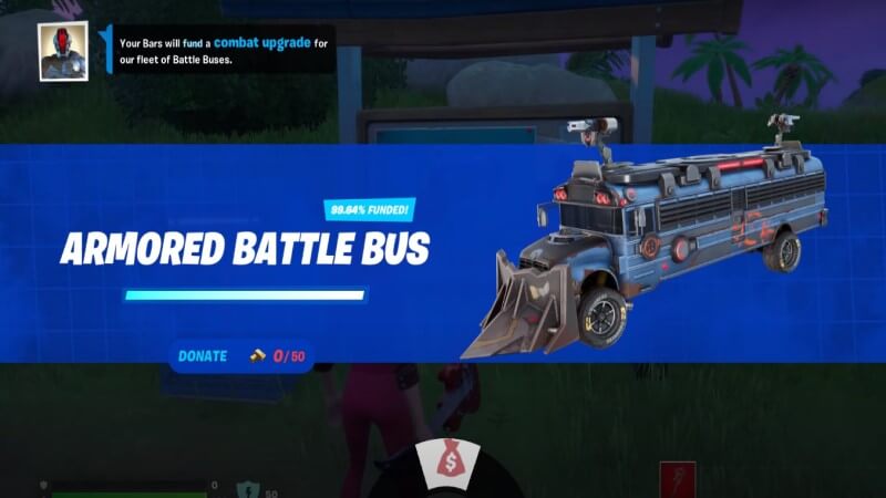 Armored Battle Bus Donation Station