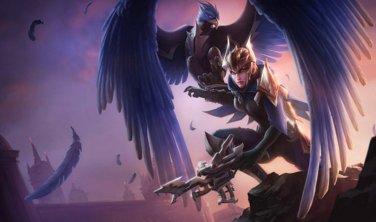 Custom Quinn-skind blander League of Legends med Genshin Impact